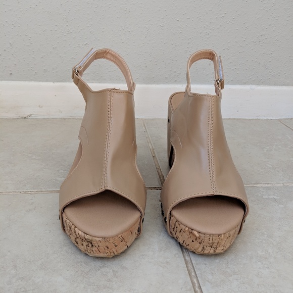 🚫 Clothing Swapped - Vegan leather cork wedges - Picture 3 of 6